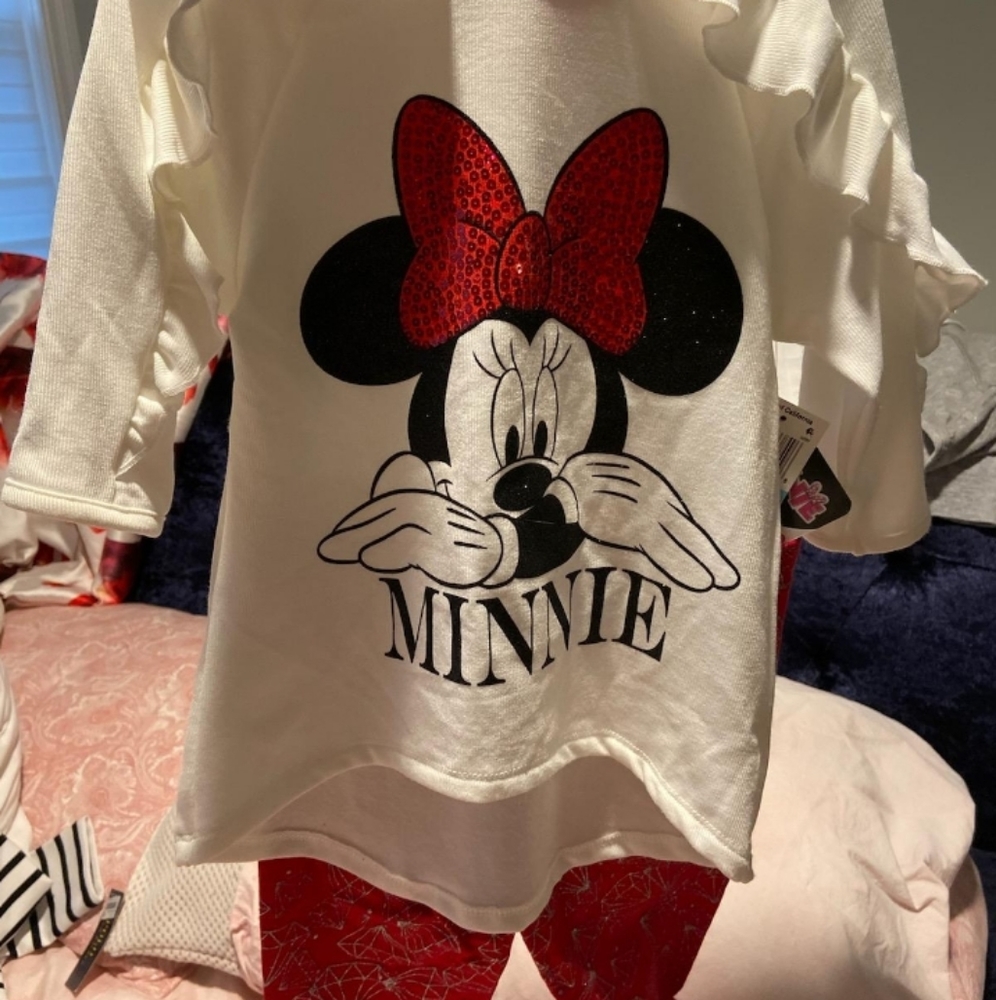 Little girls stretchy comfy outfit
